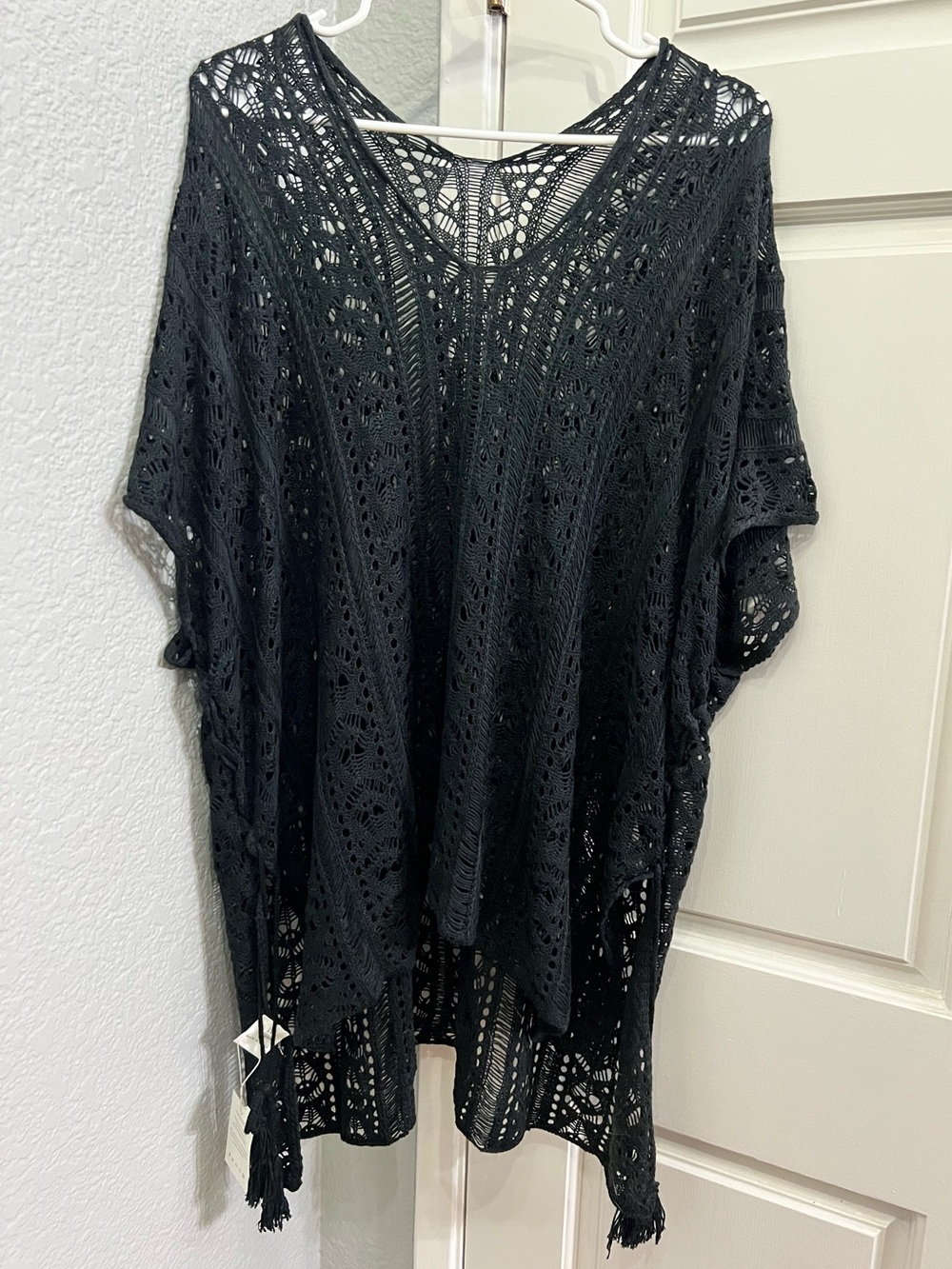 NWT open knit coverup/ruana